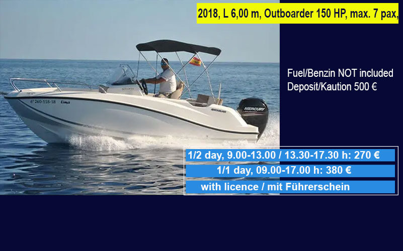 Star Boat Cala Ratjada Banner Quicksilver 605