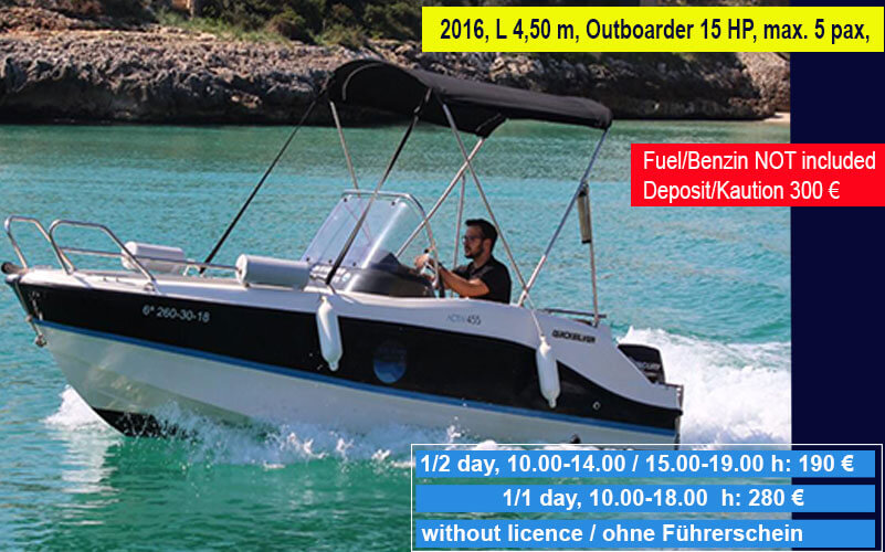 Star Boat Porto Colom Banner Quicksilver 455