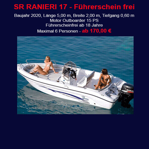 Star Boat SR Ranieri 17 Cala D Or Banner
