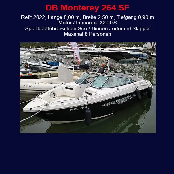 StarBoat Boote Cala Dor Monterey 264 Banner
