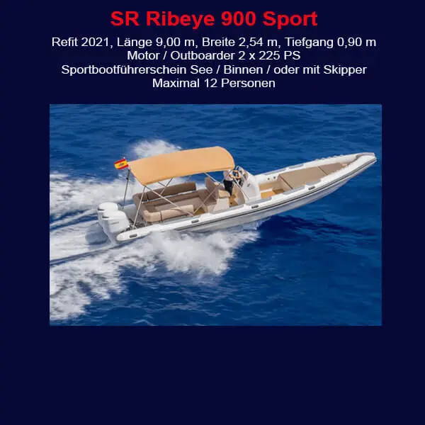 StarBoat Boote Cala Dor Ribeye 900 RIB Banner