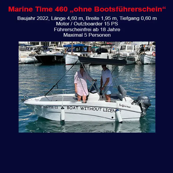 StarBoat Boote Cala Ratjada Marine Time 460