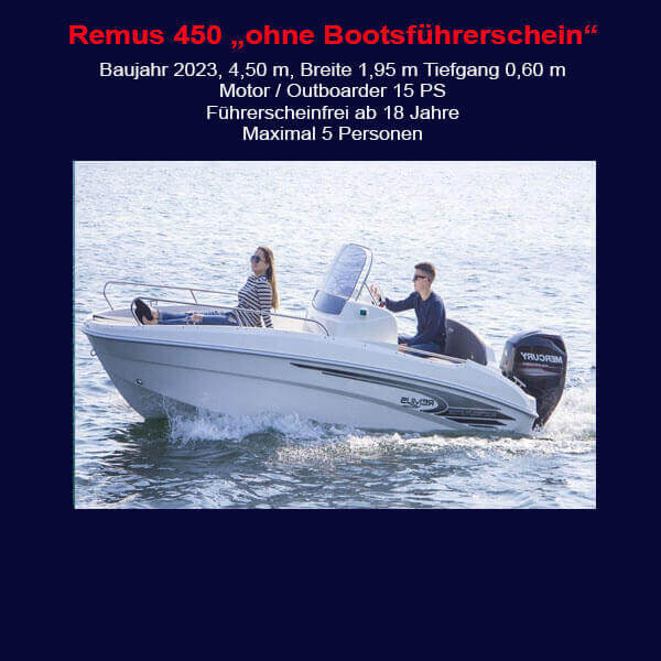 StarBoat Boote Cala Ratjada Remus 450 2023