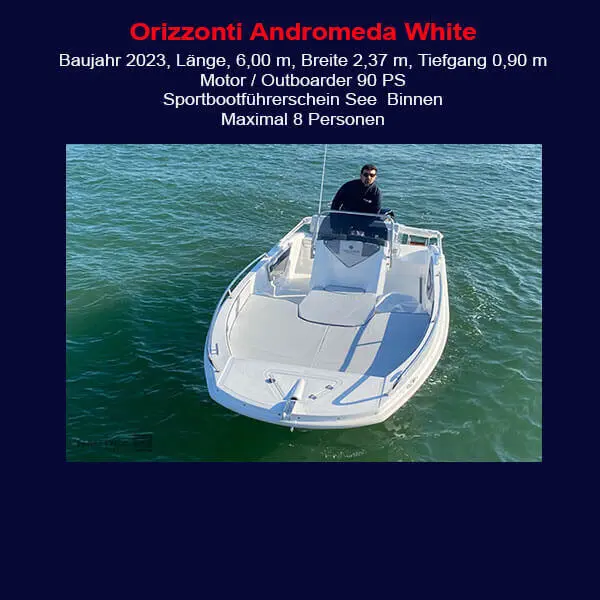 StarBoat Boote Porto Colom Andromeda white Banner