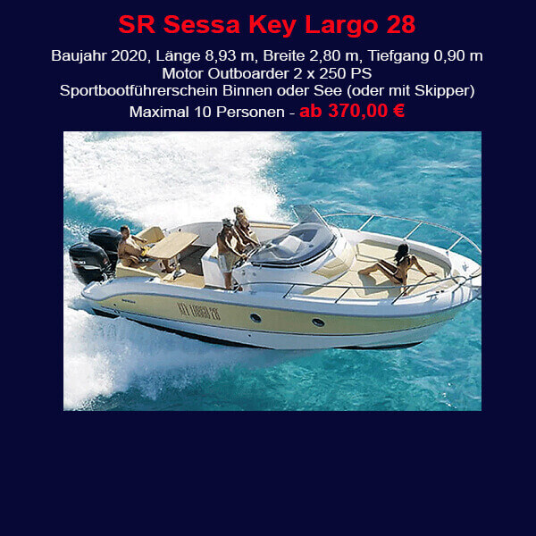 StarBoat SR Sessa Key Largo 28 Cala D Or Banner